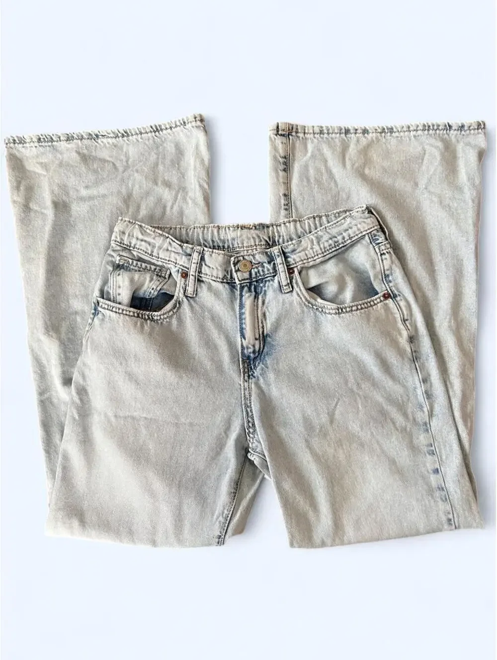 Vintage Y2K Old Navy Baggy Flare Jeans size 14